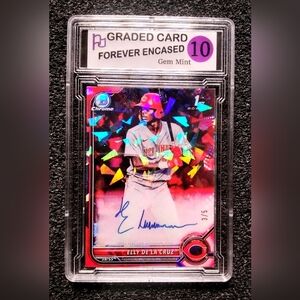 Elly De La Cruz Cincinatti Reds All Star Cracked Ice Baseball Rookie Card
